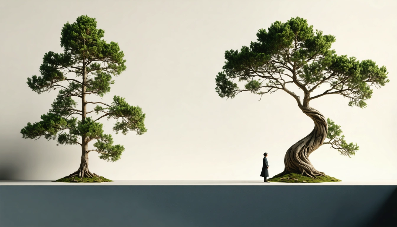Macro fern fronds in soft coastal light